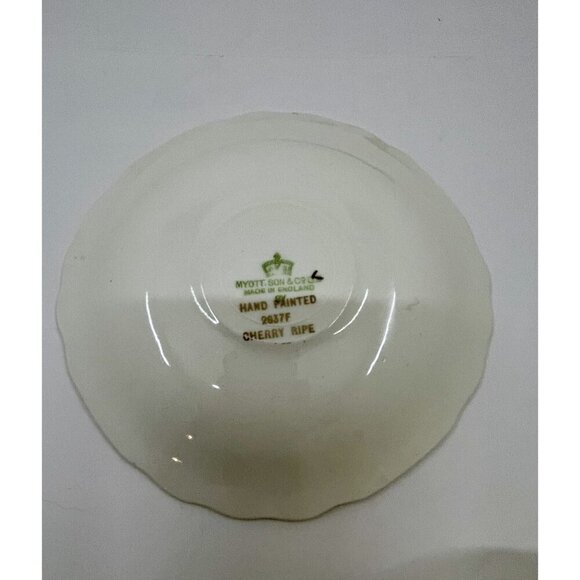 Myott Cherry Ripe Bone China Teacup & Saucer England Rose Floral Classic - Picture 6 of 7